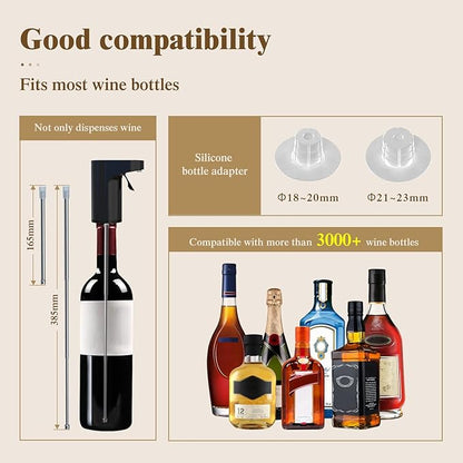 Portable Mini Automatic Electric Wine/Juice Aerator and Wine/Juice/Water Dispenser