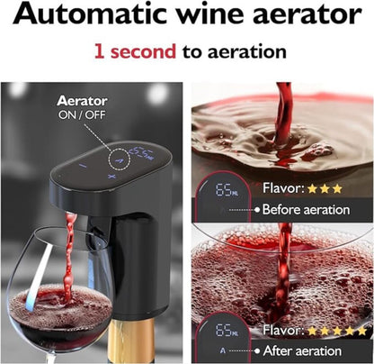 Portable Mini Automatic Electric Wine/Juice Aerator and Wine/Juice/Water Dispenser