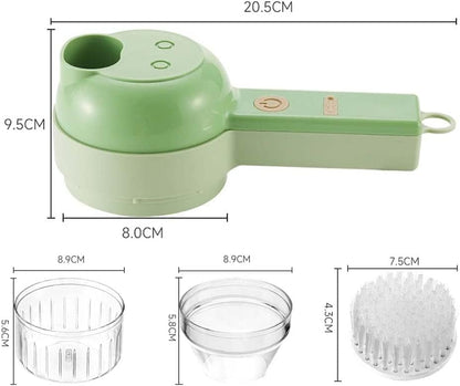 4-in-1 Handheld Vegetable Chopper & Cutter Set | Multipurpose Kitchen Tool