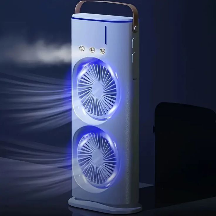 Dual Mist cooling spray fan